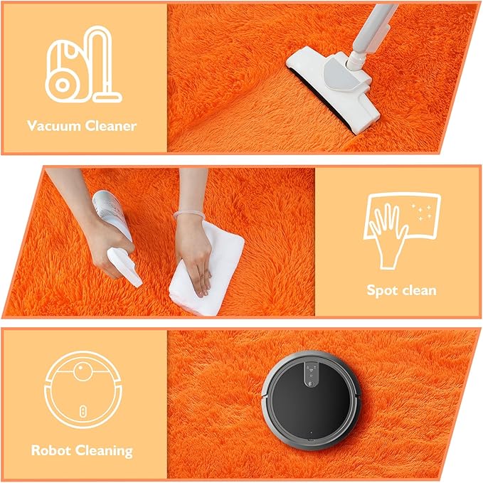 9x12 Fluffy Area Rugs for Living Room, Soft Non-Shedding Indoor Plush Carpet - Image 4