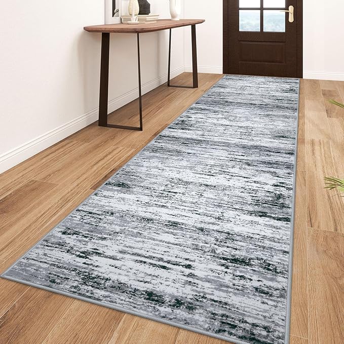 Lansny Modern Abstract Runner Rug 3x10 by lansny