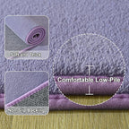 Amearea Modern Area Rugs for Bedroom Living Room, 4x6 Feet Purple Thickened - Image 3