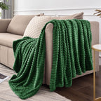 BEDELITE Fleece Blanket King Size – 3D Ribbed Jacquard Soft and Warm Decorative - Image 9