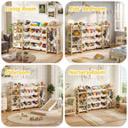 Large Kids Toy Storage Organizer with 12 Plastic Bins, 59 inch
