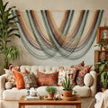 Macrame Wall Hanging Large Boho Wall Decor Yarn Wall Art Tapestry 57"W*31"L