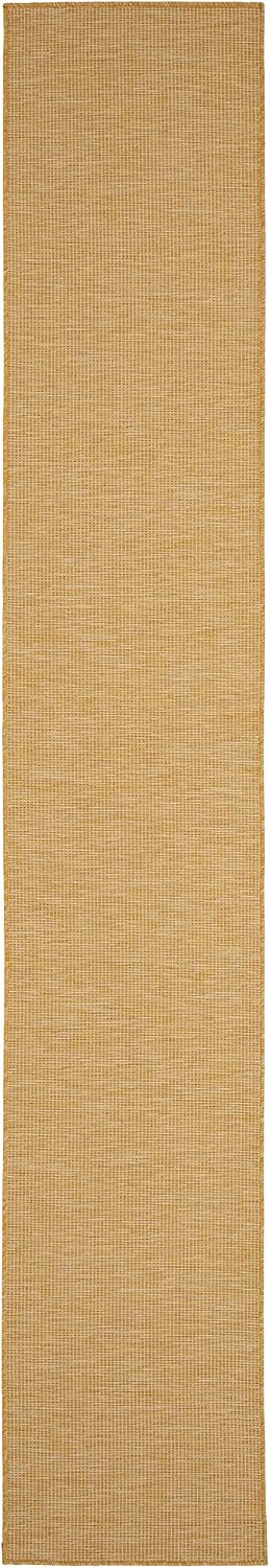 Nourison Home Positano Yellow 2'2" x 10' Area Rug - Easy Clean, Non Shedding, Bed Room, Living Room, Dining Room, Kitchen (10' Runner)