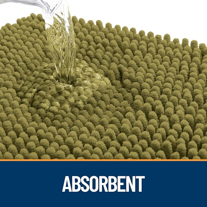 OLANLY Dog Door Mat for Muddy Paws 47x32, Absorbs Moisture and Dirt, Absorbent - Image 3