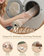 Madane 9x12 Area Rugs for Living Room, Machine Washable Vintage Rug - Image 7