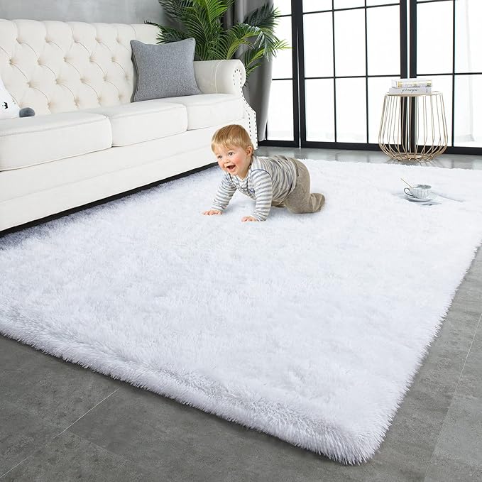 TWINNIS Super Soft Shaggy Rugs Fluffy Carpets, 5x8 Feet, Indoor Modern Plush by TWINNIS
