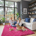Rugs for Bedroom 4x6, Alfombras para Salas Shag Large Plush Soft Area Rug by Junhejiamei