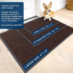 OLANLY Front Door Mat Indoor Outdoor Entrance, Waterproof Heavy Duty Doormat - Image 2