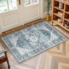 AMADA HOMEFURNISHING 2x4 Washable Area Rug, Low-Profile Entryway Rug by AMADAHOMEFURNISHING