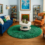Amdrebio Dark Green Round Rug 6Ft - Image 5