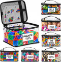6-Pack Extra Large Clear Toy Storage Bags with Zippers, TPU