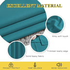 NICETOWN Peacock Teal Blackout Bedroom Curtains 96 inches Long, Grommet Thermal - Image 4