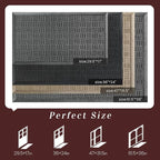 Mibao Front Door Mat Indoor Outdoor Entrance, Dirt Trapping Waterproof - Image 2