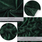 JIAHANNHA Fleece Blanket King Size Green 108 by 90 Inches Blankets - Image 4