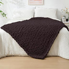 Bigacogo Chunky Knit Throw Blanket by Bigacogo