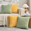 Fancy Homi Set of 4 Spring Boho Decorative Throw Pillow Covers 16x16 Inch by Fancy+Homi
