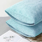 CaliTime Throw Pillow Covers Decorative 20 X 26 Inches Pack of 2 Cozy Chenille - Image 4