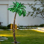 Lightshare 7 Feet Palm Tree 152LED Lights Artificial Fake Tree Decoration for Tiki Bar Outside Patio Porch Pool Christmas Nativity