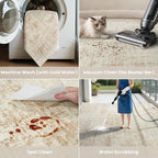 5x8 Area Rugs for Living Room Washable Rug: Anti-Skid Abstract Modern Living - Image 5