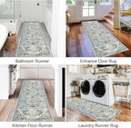 HEBE Hallway Runner Rug 2'x6' Washable Vintage Distressed Area Rugs Non Slip - Image 6