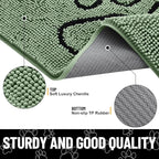 Smiry Dog Door Mat for Muddy Paws, Absorbent Dirt Trapper Non Slip Quick Dry - Image 3