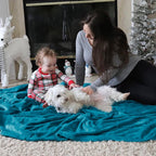 Bedsure Teal Blue Fleece Blanket 50x70 Blanket - Image 8