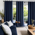 NICETOWN Room Darkening Draperies Curtains Panels, 2 Panels Navy Blue W52 x L63 - Image 8