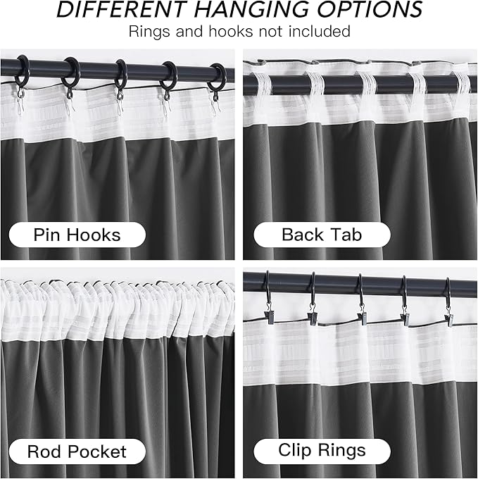 RYB HOME Velvet Blackout Curtains - Image 4