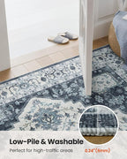 AMADA HOMEFURNISHING 9x12 Area Rug, Washable Low-Profile Large Area Rug - Image 6