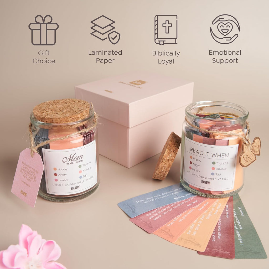 BLIEVE Read Me When Bible Verse Jar For Women