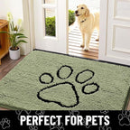 Smiry Dog Door Mat for Muddy Paws, Absorbent Dirt Trapper Non Slip Quick Dry - Image 7