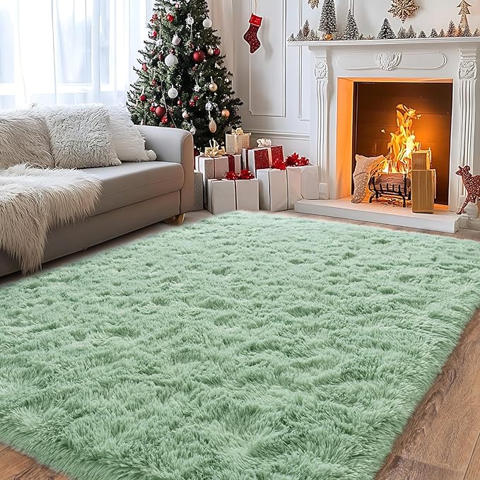 Pionblank Fluffy Large Rug for Living Room 6x9 Feet, Modern Soft Shag Area Rug by PIONBLANK
