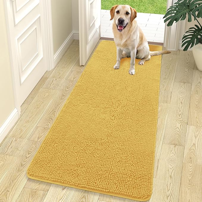 OLANLY Dog Door Mat for Muddy Paws 70x24, Absorbs Moisture and Dirt, Absorbent by OLANLY