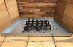 Fireplace Log Grate Heavy Duty Solid Steel Fire Place Wood Stove Firewood Holder 13 x 10 x 4 Inch