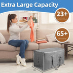 Gray Moving Bags 200LB Heavy Duty 12 Pack Storage Bags
