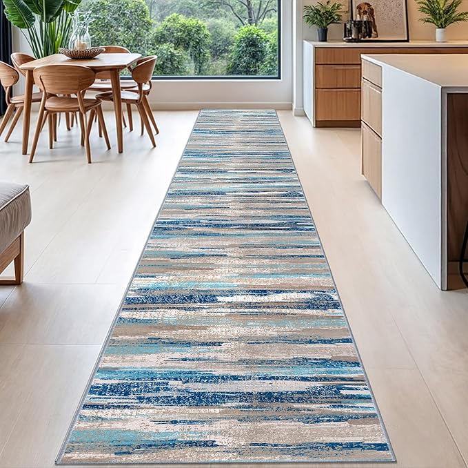 Lansny Modern Abstract Runner Rug 2.6x16 - Image 2