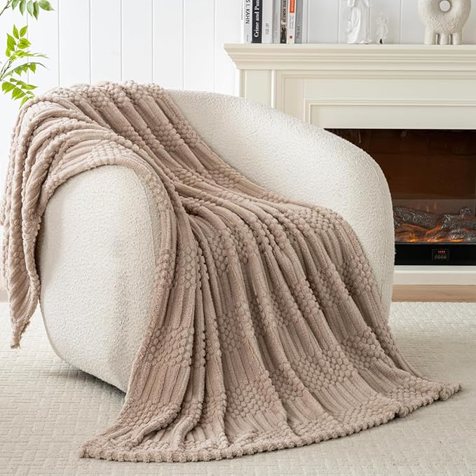 60x80 Inch Brown Twin Blanket - Image 7