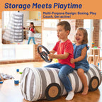 Ofiray-home Stuffed Animal Storage Bean Bag Cover for Kids