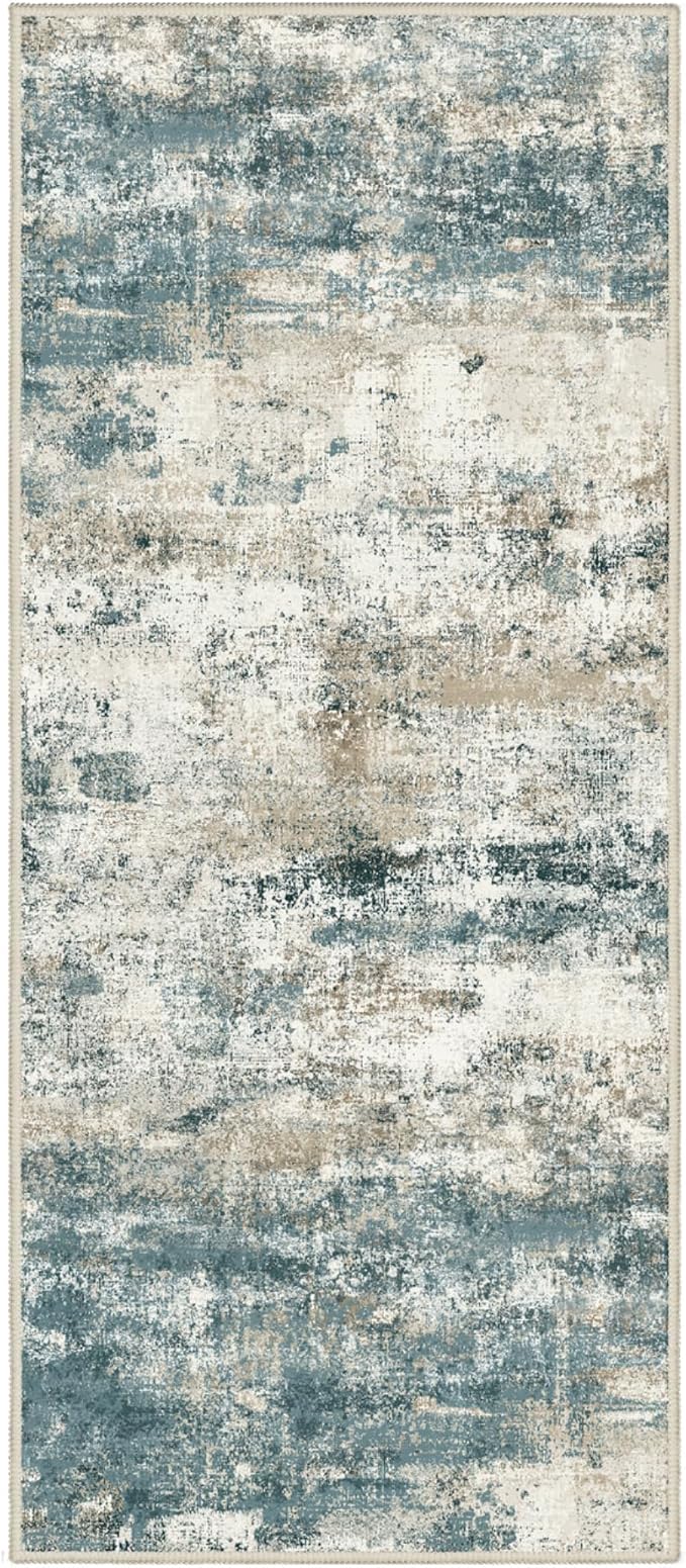 BEIMO Runner Rug for Hallway Kitchen, Soft Modern Abstract Throw Rugs, Low Pile - Image 4