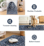 HEBE Washable Hallway Runner Rug 2'x 6' Non Slip Kitchen Rugs Runner, Low Pile - Image 5