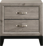 Coaster Valen 23.5-Inch Bedroom 2-Drawer Nightstand, Light Taupe 215912