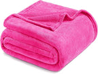 Exclusivo Mezcla Fleece Hot Pink Throw Blanket - Image 8