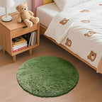 OLANLY Green Round Rugs for Bedroom - Image 3