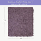 Bigacogo Chunky Knit Throw Blanket - Image 2