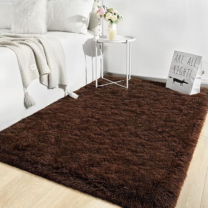 TWINNIS Super Soft Shaggy Rugs Fluffy Carpets, 4x5.9 Feet, Indoor Modern Plush - Image 7
