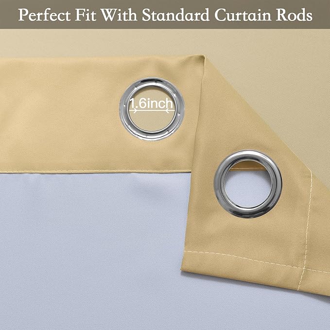 SimpleHome Ombre Room Darkening Curtains 96 inches Length - Image 3