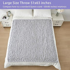 Bigacogo Chunky Knit Throw Blanket - Image 5
