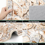 HEBE Hallway Runner Rug 2'x6' Washable Vintage Distressed Area Rugs Non Slip - Image 3