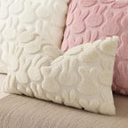 decorUhome Easter Bunny Pillow Covers 12x20 Inch Set of 2, Soft Plush Faux Wool - Image 4