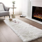 Ciicool Faux Fur Rug for Bedroom, Washable Fuzzy Runner Thick Fur Area Rug by CIICOOLHomeDeco